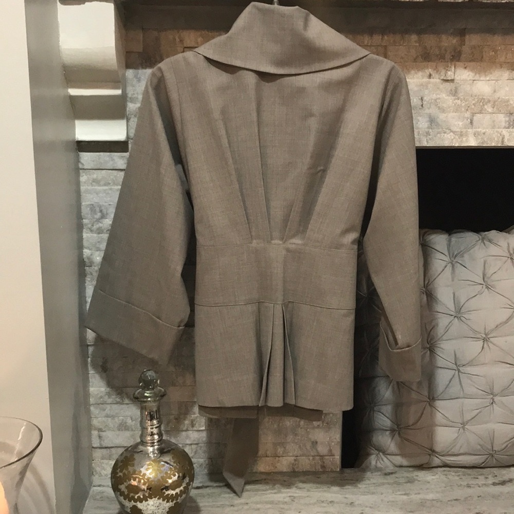 Theory Grey Skirt Suit